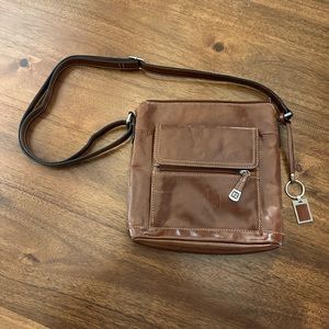 Dark brown Gianni Bernini shoulder bag